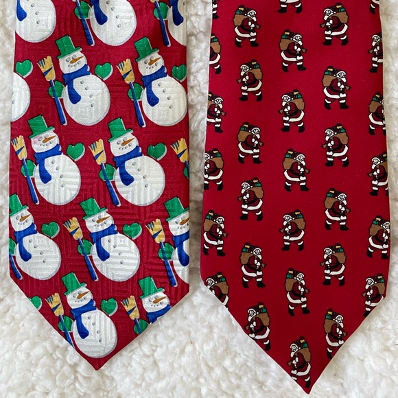 Holiday Tie Set Christmas Winter Fall Pumpkin Irish Shamrock St Patrick’s Day - Picture 3 of 9